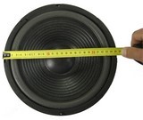 Mesure du diamètre d'un haut-parleur